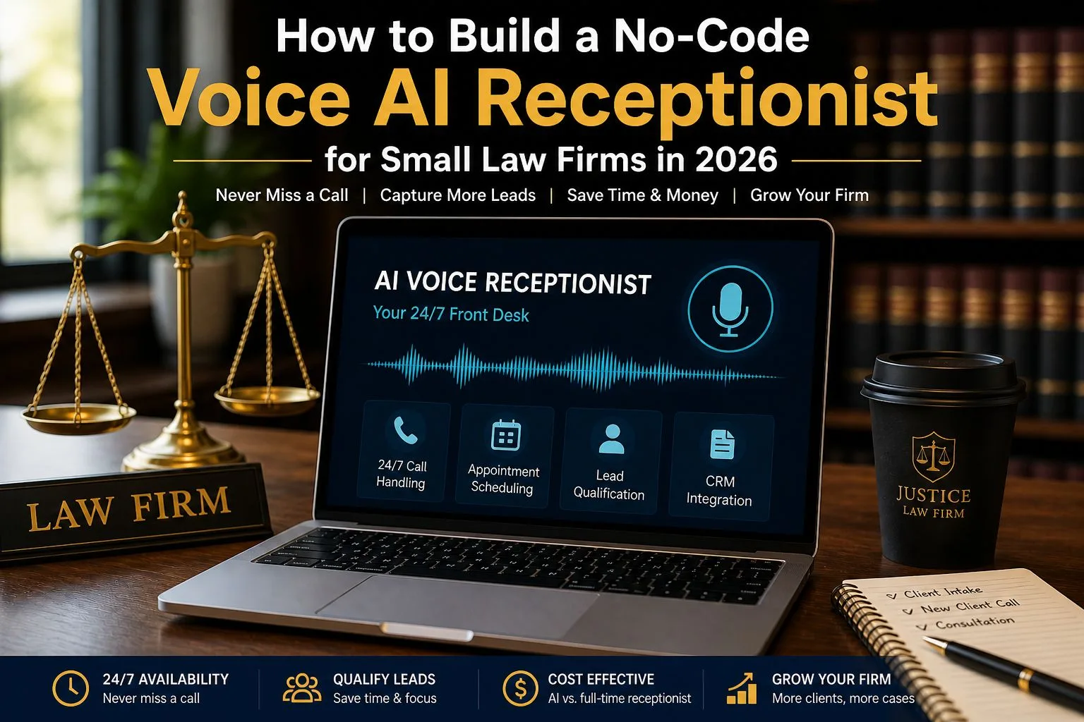 No-Code Voice AI Receptionist for Small Law Firms